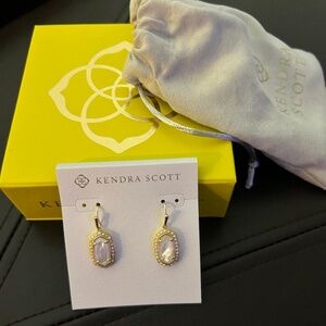 Kendra Scott Pearl Beaded Lee Drop Earrings NWT